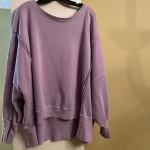 Free People purple sweatshirt